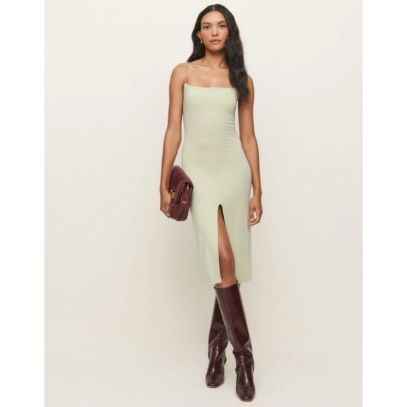 Reformation Dresses & Skirts - Reformation Pavia Knit Dress in Dried Herbs Size XS New NWT